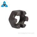 T NUTS DE CASTLE PLATADO HEXAGON para aluminio extruido